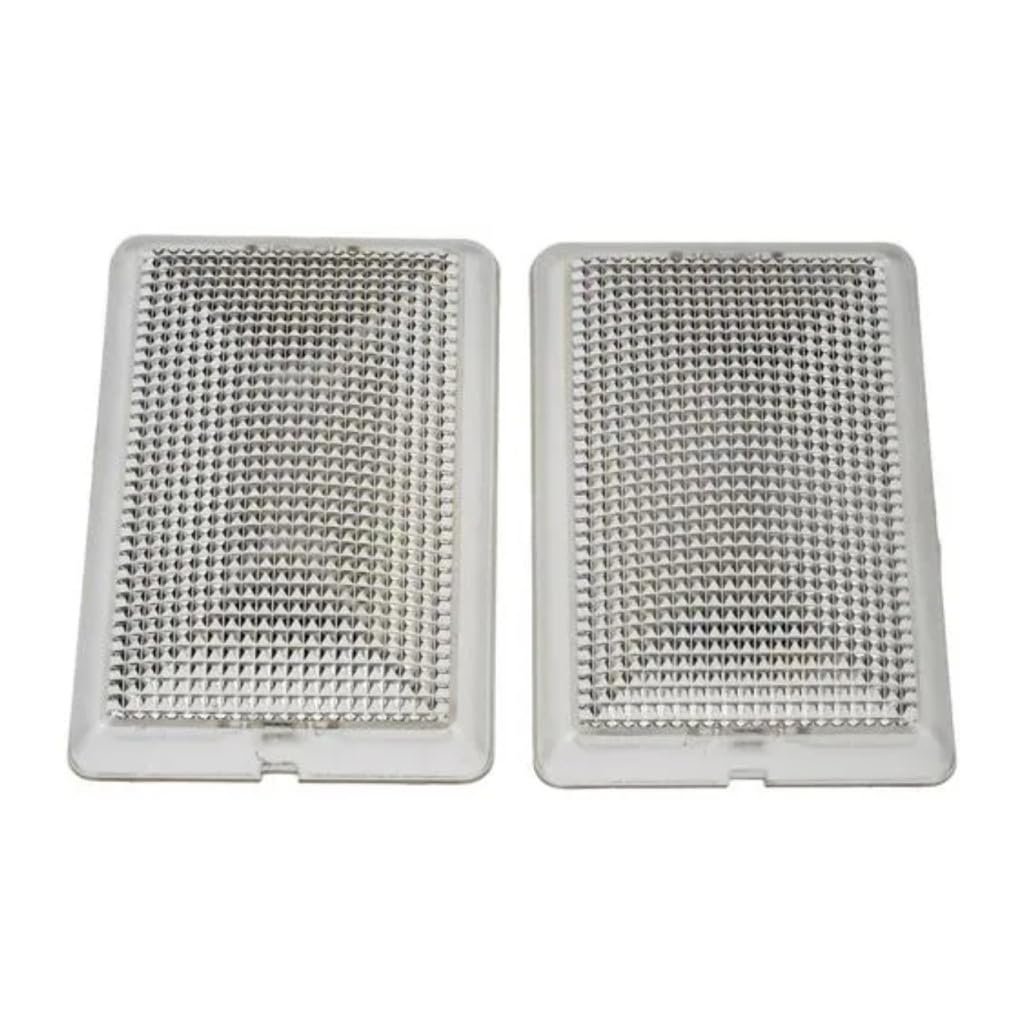 Dome Light Lenses Ford F-150 Heritage 2004 Pieces Clear Plastic Clip On Replacement For E9sz13783a 2 Mounting Holes