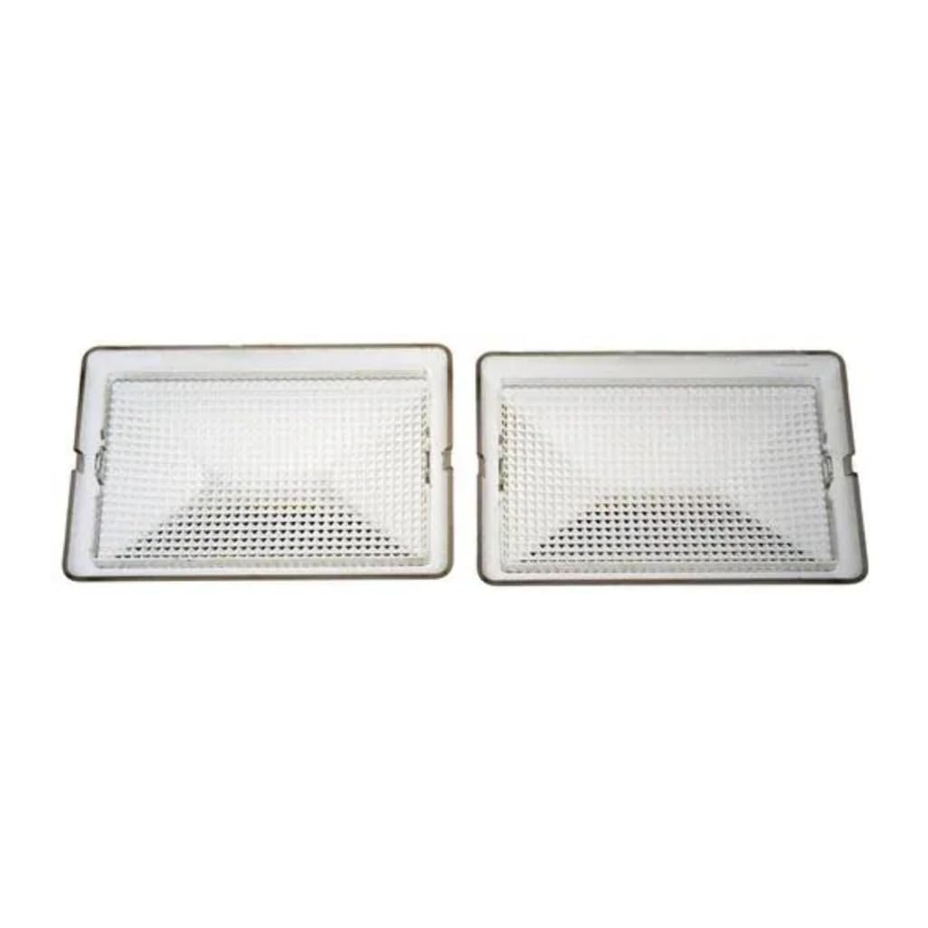 Dome Light Lenses Ford F-150 Heritage 2004 Pieces Clear Plastic Clip On Replacement For E9sz13783a 2 Mounting Holes