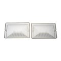 Dome Light Lenses Ford F-150 Heritage 2004 Pieces Clear Plastic Clip On Replacement For E9sz13783a 2 Mounting Holes
