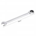 Uxcell Metric 10mm Box Open Ended Ratchet Combination Wrench Chrome Finish Cr-v