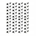 80 Pcs 4 8mm X 12mm Aluminum Open End Large Flange Blind Rivets 