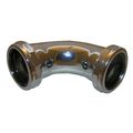 Lasco 03-3863 1-1 2-inch Chrome Plated Brass Slip Joint Both Ends 45-degree Elbow With Nuts And Washers 