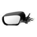 Black Driver Side View Mirror Smooth With Power Adjustment Manual Folding Compatible For 2006-2014 Suzuki Grand Vitara