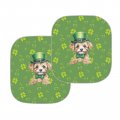 Suobstales Yorkshire Shamrock Print Windshield Shade St Patrick S Day Decoration 2 Pack Car Sun For Front Window Durableshades