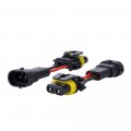 Muyi 2pcs Adapter H11 To 9006 Male Female Connector Convert Pigtail Fog Light Wiring Harness 