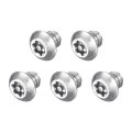 5pcs Torx Security Machine Screws 1 4-20 X 4 304 Stainless Steel Tamper Resistant Button Head Bolt Full Thread For Anti-theft 