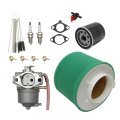 Carburetor Kit For Kawasaki Mule 2500 2510 2520 Kaf620 Fits 617cc Fd620d V Twin Engine Replaces Part 15003-2509 15003-2260 With 