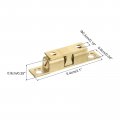 Uxcell 5pcs Double Ball Tension Roller Catch Latch Solid Brass Cabinet Door Adjustable With Screws For Closet Furniture Yellow