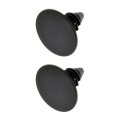 Bumper Retainers For 90467-008 Black Nylon Material 0 74 In Face Diameter 0 22 Fastener Hole Size 2 Pieces 