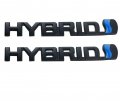 2pcs Hybrid Metal 3d Logo Letters Emblem Badge Car Side Mudguard Rear Trunk Decals Suitable For Chevrolet Nissan Etc