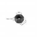 Uxcell Hex Nuts M12x1 75mm Metric Coarse Thread Hexagon Nut Carbon Steel Pack Of 10 Black