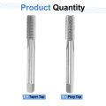 2pcs Metric Hand Tap Set M10 X 1 25 Taper Plug Thread Screw Taps High Speed Steel Threading Tapping Tool Kit