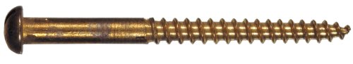 The Hillman Group 3006 10 X 3-inch Zinc Flat Slotted Woods Screw 15-pack