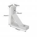 4pcs Strong Support Aluminum Profile Corner Bracket Heavy Duty Joint Connectors Brace Ttzeze 90 Degree Extrusion Inside