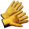 Top Grain Cowhide Leather Work Gloves With Split Back Dozen Medium 
