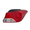 Tail Lamp Light Replacement For Hyundai Elantra 2011-2013 Red Lens Passenger Side Halogen Brake Outer 924023y000