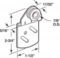 Prime-line N 6717 5 16 In Offset Sliding Wardrobe Front Door Roller Assembly 2 Pack