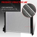 Dpi 13365 Factory Style-row Cooling Radiator Compatible With Sentra 1 6l 1 8l 13-18 Aluminum Core