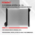 Dpi 13365 Factory Style-row Cooling Radiator Compatible With Sentra 1 6l 1 8l 13-18 Aluminum Core