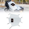 Dream Apparel Motorcycle Seat Cover Sun Shade Waterproof Outdoor Rain Dust Protection Universal Fit Heavy Duty Windproof 