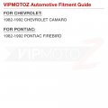 Vipmotoz Full Led Strip Front Side Marker Lights Fender Parking Lamps Compatible With 1982-1992 Chevrolet Camaro Pontiac