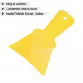 Uxcell 12pcs Inside Corner Trowel 4 Inch Drywall Tool Plastic Knife For Spackling Wallpaper Yellow