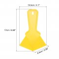 Uxcell 12pcs Inside Corner Trowel 4 Inch Drywall Tool Plastic Knife For Spackling Wallpaper Yellow