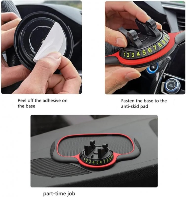 Multifunction Car Anti-slip Mat Auto Phone Holder Dashboard With In