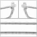 Ch1044113 Front Grill Trim Moulding Lower Bumper Grille Latitude Compatible With Jeep Cherokee 2014-2018 Polished Chrome
