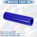 Uxcell 1 25 Id 6 Length 4-ply Reinforced High Temp Straight Coupler Silicone Reducer Hose Blue For Car Intercooler Intake