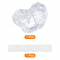 Uxcell 2pcs Toilet Tank Button Pusher Love Heart Shaped Flushing Replacement Part For Women Long Nail Transparent