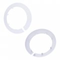 Focmkeas 4pcs Pipe Cover Decoration Fit 4 33 110mm Pp Plastic Flangen Water Escutcheon Collar For Wall Tube White