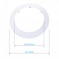 Focmkeas 4pcs Pipe Cover Decoration Fit 4 33 110mm Pp Plastic Flangen Water Escutcheon Collar For Wall Tube White