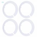 Focmkeas 4pcs Pipe Cover Decoration Fit 4 33 110mm Pp Plastic Flangen Water Escutcheon Collar For Wall Tube White