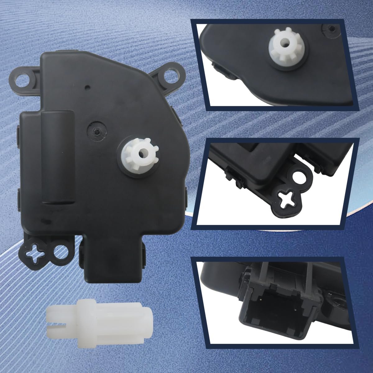 Black 604-024 Hvac Blend Door Actuator Replacement Fit For Chevy Dodge Magnum 2008 Replace 68033337aa 68031977aa 68238243aa