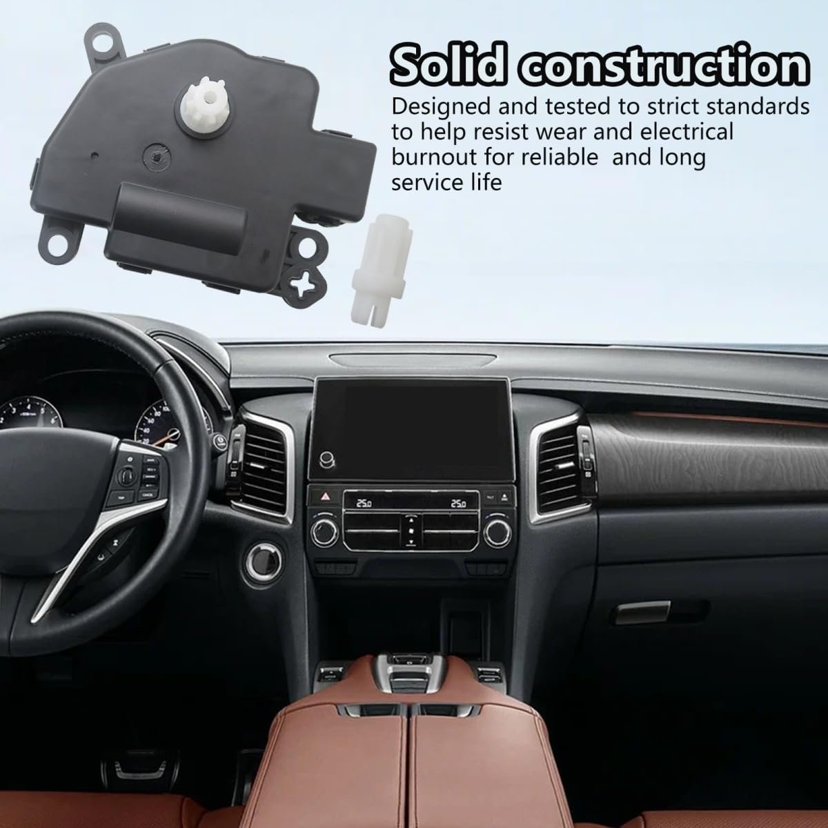 Black 604-024 Hvac Blend Door Actuator Replacement Fit For Chevy Dodge Magnum 2008 Replace 68033337aa 68031977aa 68238243aa