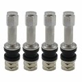 Usonline911 Premium 4pcs Tr48 Bolt On Tire Valve Stem 1 Long From Wheel Surface To Tip Chrome Metal High Pressure Flush With 