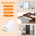 4pack Magnetic Touch Latches Push To Open Magnet Pressure Release For Closet Door White