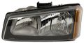 Chevrolet Silverado Pickup Driver Side Headlight Assembly Composite Gm2502257 Smoke Lens With High Beam Incandescent Light 