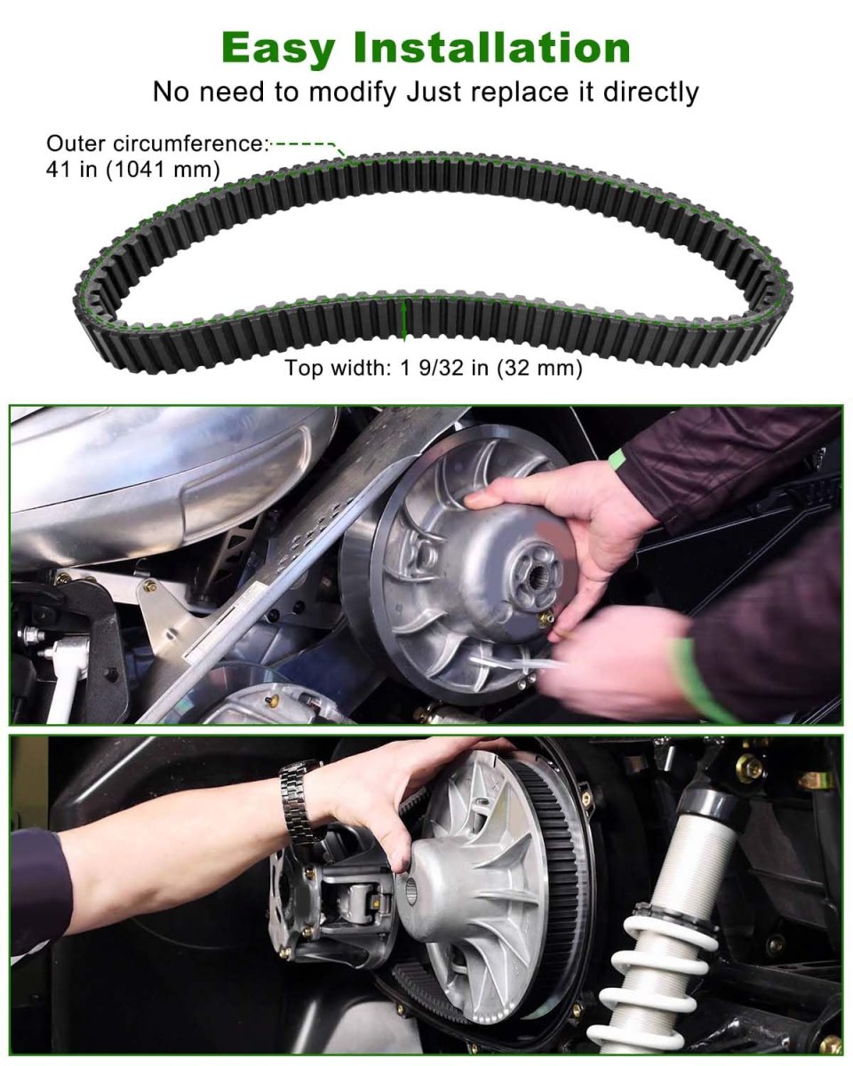 Drive Belt 0823-497 For Arctic Cat Wildcat Sport 2015-2018 Trail 2014-2020 Replace 28g3982 28c3982 28r3982 Xtx2272 1 9 32 In X