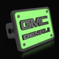 Ipick Image Made For Gmc Denali 3d Logo Glow In The Dark Luminescent Billet Aluminum 2 Inch Tow Hitch Cover