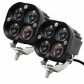 Anxingo 2pcs 40w 3inch Led Pod Lights Driving Fog Amber Bumper For Motorcycle Car Atv Pickup Truck Forklift