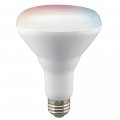 Satco 9 5w Br30 Cct Selectable Led Replacement Lamp-3 7 Inches Wide-white Finish-80 Color Rendering Index