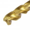 Uxcell Spiral Flute Thread Taps 3 8-24 Unf 2b Screw Threading Tap Titanium Coated 6542 High Speed Steel Machine Tapping Tools