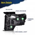 Headlights Assembly For 2009 2010 2011 2012 2013 F150 Bumper Headlamp Smoky Lens Chrome Housing Amber Reflector Clear Black No