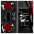 Acanii For 1999-2004 Jeep Grand Cherokee Red Smoke Rear Tail Lights Brake Lamps Left Right
