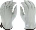 Standard Grain Cowhide Leather Driver Work Gloves Straight Thumb Shirred Elastic Wrist Cuff Xx Large 12 Pairs 995 2xl 