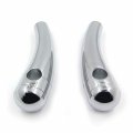 Httmt Chrome 7 8 22mm Aluminum Handlebar Clamp Riser Lift Universal Compatible With Atv Dirt Bike