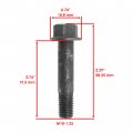 Caltric A-arm Bolt Compatible With Yamaha Yfz450 2004-2005 Front Or Rear 90105-10388-00 X4