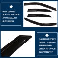 Ocpty Window Visors Fits For 2005-2007 Honda Accord Tape-on Rain Guards Side Wind Deflectors 4 Pieces 2pcs Front Rear